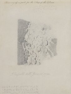 رسم لخريطة القمر ، 1794